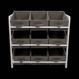 Kids Toy Box Storage Unit Drawers Childrens Bedroom Shelf Baby Nursery Furniture Grey V63-849661