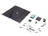 Solar Water Pump Kit 50W Solar Panel 22W Water Fountain Pump with Battery Box Timing Controller V1294-YM0706-3114230091111