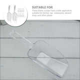 12pcs Plastic Serving Scoops for Removing Ice with Ergonomic Handle Transparent Kitchen Tool V1192-AZ-W-34305