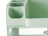 Makeup Organizer for Vanity with 2 Drawers Cosmetic Display Case with Brush Holders for Bathroom V1294-YM0901-3117250215811