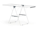 Artiss 2 Tier Clothes Rack Airer Foldable 139CM White HANGER-B-04-FLD-WH
