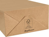 100 Pack 3.5x2.4x6.7 Inches Mini Gift Party Favor Bags Small Brown Gift Bags with Handles Bulk V1258-DP02-WO-176