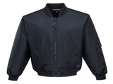 HUSKI Mens Quilted Combat Bomber Waterproof Jacket Windproof Workwear Coat - Navy - X-Small V563-HUSKI-918014-NVY-XS