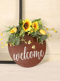 Welcome Sign Multifunctional Delicate Stylish Handcrafted Welcome Wreath Decoration for Front Door V1294-YM0721-210318QY05