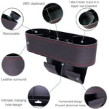 Car Cup Holder Seat Gap Organizer, Multifunctional Cup Drink Holders with PU Leather Cover,Side V1369-AZ3-W-04824