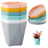 Small Flower Plant , 6-Piece Plastic Starter Pots for Garden V1192-AZ-W-18747