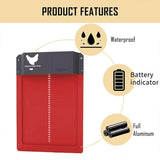 Solar Chicken Coop Door Opener with Light Sensor,Full Aluminum Multi-Modes Poultry Coop Door Battery V1192-AZ-W-14395