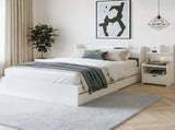Artiss Single Bed Frame with Charging Ports and Bedside Table WBED-AURA-S-FURNI-P16-AB