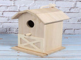 Mini Outdoor Wooden Bird House Nesting Cage Accessory for Garden Patio Decoration Ornament V1294-YM0901-3111200119911