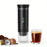 Portable 20Bar High - Pressure Extraction Coffee Machine, 80ml Stainless Steel Water Tank Foldable V1232-BXKFJ001