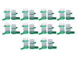 10 Set Bird Cage Water Feeder Set 140ml Water Dispenser and 150ml Bird Food Feeder with Clips for V1294-YM0901-3111240172511
