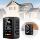 Professional 5-in-1 Air Quality Monitor - Portable CO2, TVOC, HCHO, Temperature & Humidity for Home, V1366-AZ2-W-16482