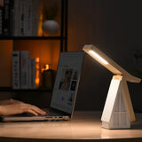 Scandinavian Wood Small House Foldable LED Desk Lamp, Wood ABS Night Light/Eye-Caring Lamp, 3 Color V1232-XFZYD-001