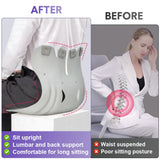 BKT Cushion Portable Ergonomic Lower Back Seat Lumbar Support Chair Posture Corrector Extra Large V985-BIGBKTCUSHION