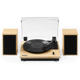 Crosley Brio Record Player Shelf System With Speakers - Natural V398-CR6043A-NA4
