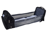 Backpack Multifunctional Foldable Large Capacity Baby Diaper Storage Bag for TravelBlack V1294-YM0523-3117210159811