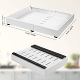 1 Layer Adjustable Metal Storage Shelf for Cabinets, Telescopic Drawer Pull-Out, Compatible with V1188-MS-325-0178