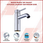 Basin Mixer Tap Faucet -Kitchen Laundry Bathroom Sink V63-826161