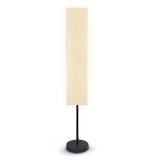 Sarantino Metal Floor Lamp with White Paper Wrinkle Shade Light Stand LMP-MLM-112-01