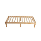 Single Size Warm Wooden Natural Bed Base Frame – Single V264-STB-108P-NTR-SL-1