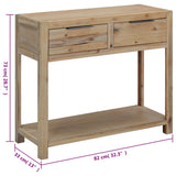 Console Table 82x33x73 Cm Solid Acacia Wood 43_245684