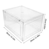 Transparent PET Bread Container for Daily Use Sturdy and Large Size 7.87x5.51x10.63 Inches V1366-AZ2-W-13663