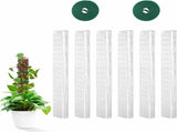 6 Pcs 24 Inch Plastic Moss Pole for Plants Monstera, Stackable for Indoor Work with Sphagnum Support V1259-DP01-A-2706