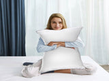 2xKing Quality Pillows Cotton Hotel Adjustable Home Pillows Down Alternative Pillows V201-W13149554
