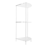 3 Tier Corner Table Multifunctional Acrylic Wall Side Table for Bedroom Bathroom Living Room V1294-YM0901-3116240035211