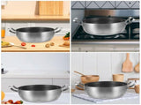 Heavy Bottom Stainless Steel Cooking Pot, Multi-Functional Kitchen Cookware for Home Use, 1-Piece V1366-AZ2-W-22258