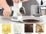 Rotary Cheese Grater Shredder with Handle Handheld Round Vegetable Slicer Carrot Shredder Nut V1192-AZ-W-3184