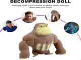 Stretchy Glue-Sand Filled Rubber Gorilla , Latex Gorilla Soft Decompression Doll Toy, Animal V1192-AZ-W-14155