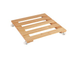 Plant Display Stand Indoor Living Room Shelf Free Standing Shelf with Row Wheel for Garden V1294-YM0901-190119QY0141