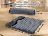 Electric Heated Foot Warmers for Men and Women 16"x16" Double Layer with 6 Temperature & 4 Timer V1107-742-97468-DKG