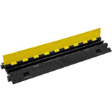 VEVOR 5 PCs Cable Protector Ramp, 2 Channel, 10000 kg/axle Capacity Heavy Duty TPU Wire Cover Ramp V952-SK52WH1211TPU2ZI9V0