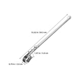 Stainless Steel Yacht Flagpole Set, Plated Boat Accessory, Easy to Install, 2 Pieces V1366-AZ2-W-16082