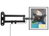 Wall Bracket for 15" to 28" Monitors, Adjustable Mounting Bracket with 3.5" to 16.5" Extension, V1192-AZ-W-18476