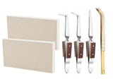 6 Pcs Jewelry Soldering Kit Include 2 Honeycomb Ceramic Block 1 Copper Tongs 3 Tweezers, Soldering V1192-AZ-W-3167