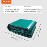 PVC Waterproof Tarp, 16.5 x 29.5 ft Heavy Duty PVC Tarpaulin, Tear-Proof and Weather-Proof, with V952-FSBLSPVCPVC59AFTUV0