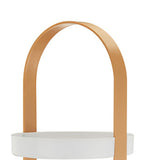 3 Layers Round Storage Rack Integral Handle 3 Layer Storage Round Stand for Bathroom Apricot V1294-YM0703-3117230079011
