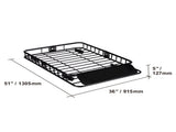 Roof Rack Cargo Basket 200 LBS 51"x36"x5" for SUV Truck with Luggage Bag V952-CDXLJJY251365ROA4V0