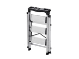 3 Step Ladder, Folding Step Stool with Wide Anti-Slip Pedal and Comfort Handgrip, 150 kg Capacity V952-LHJBGTSB00002PVUB001V0