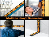 Foldable Aluminum Level Tool High Accuracy Measurement Rustproof Compact Storage Suitable For V1192-AZ-W-23376