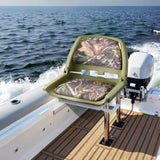 Boat Seat, Low Backrest, Folding Fishing Boat Seat with Thickened Sponge Cushion & PU Polyester V952-RDFZCZYMCSKF83ET4001V0