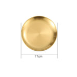 SOGA 17cm Premium Gold Grilling Plate Durable, Heat Resistant Perfect for BBQs and Outdoor Cooking VICPLATE58