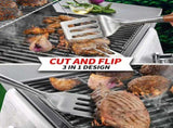 Heavy-Duty Rose Wooden BBQ Grilling Tools Set. Extra Thick Stainless Steel Multi-Function Spatula, V1192-AZ-W-11006