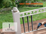 Staircase Metal Balusters, 3/4'' Round x 32'' Long Aluminum Decorative Banister Spindles, 101 Pack V952-YXKLGZ32YC10P31SIV0