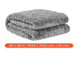 Weighted Blanket, 9 kg, 1524 x 2032 mm Queen Size, Sherpa Fleece Heavy Blanket with Glass Beads, V952-JZMTYGRTHRT2DXUNJ001V0