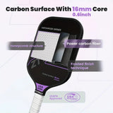 T300 Graphite Carbon Fiber Pickleball Paddles Pickle Ball Racket Racquet V563-YF48332-PURPLE