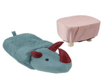 Cute Animal Footstool with Soft Padded Cushion and Prevent Slip Feet Small Footrest Stools for Kids V1294-YM0703-3116230004213
